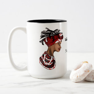 Mugg afrikansk kvinna, reflektioner
