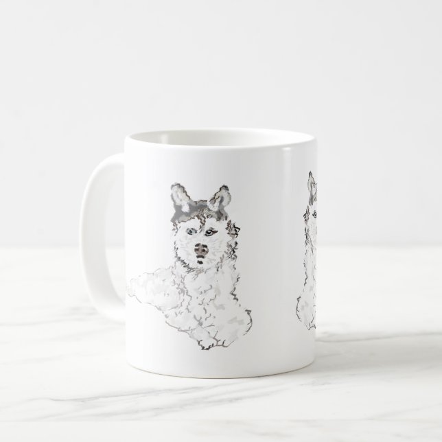 Mugg: Alaska Husky Kaffemugg (Framsida vänster)