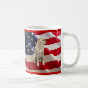 Mugg Amerika för pappa för Labrador Retriever