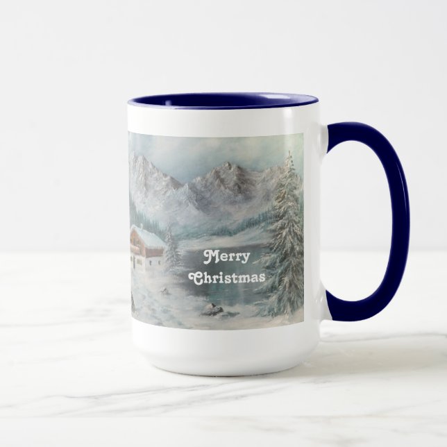Mugg Ann Hayes Painting Bavarian Snö Dream (Höger)