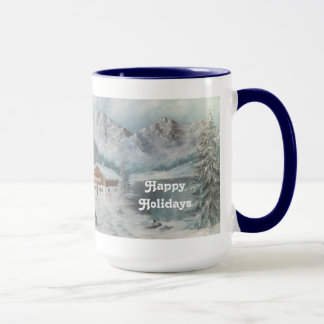 Mugg Ann Hayes Painting Bavarian Snö Dream