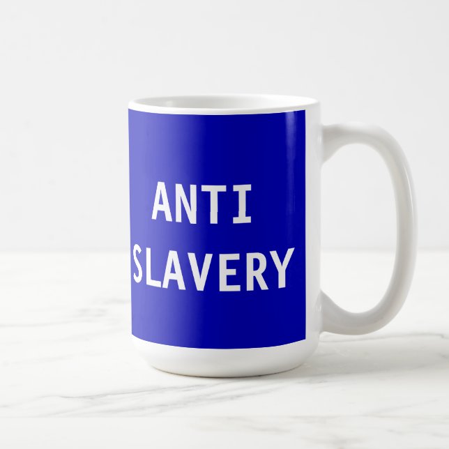 Mugg Anti Slavery Blue (Höger)