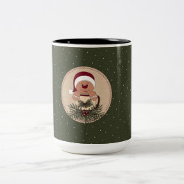 Mugg arrangemang med pepparkaksgubbe
