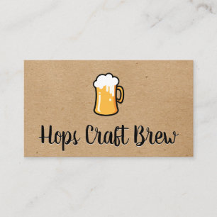Mugg av Frothy Beer   Naturlig bakgrund Visitkort