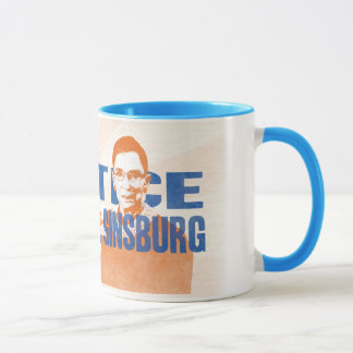 Mugg av rättvisa.  Ruth Bader "Badass" Ginsburg