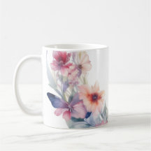 Mugg B Flowers & Butterflies