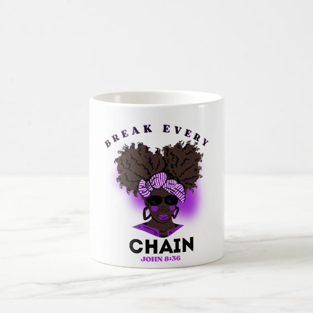 Mugg, bibel verse cafee for Black Women Kaffemugg (Center)