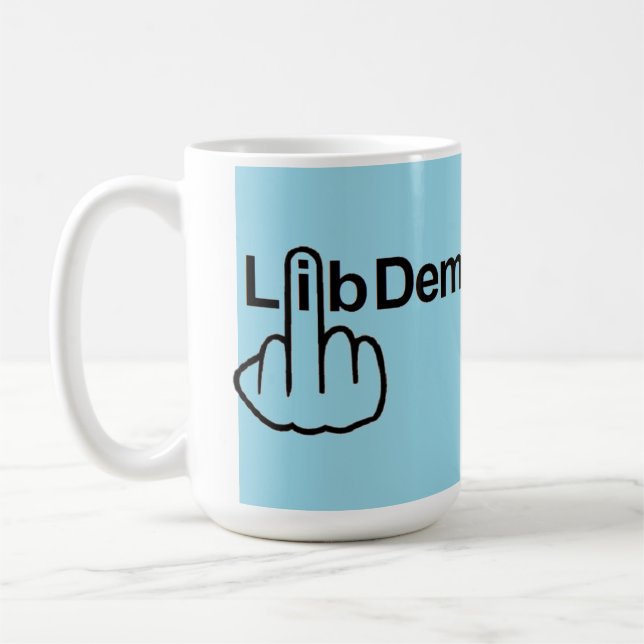 Mugg Bird Flipping Lib Dem Flip (Vänster)