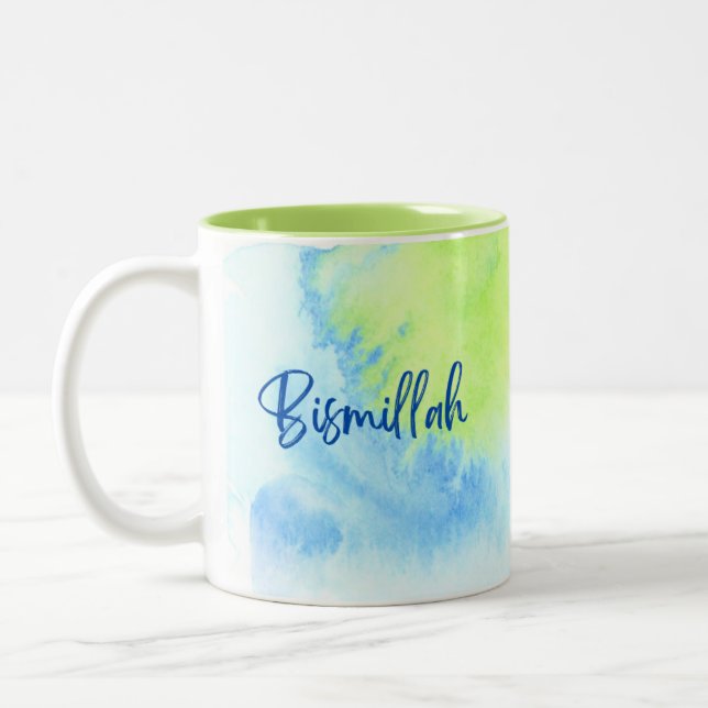 Mugg - Bismillah grönt färg - 11 oz (Vänster)