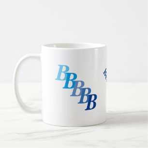 Mugg - Blå Namn och Initialer