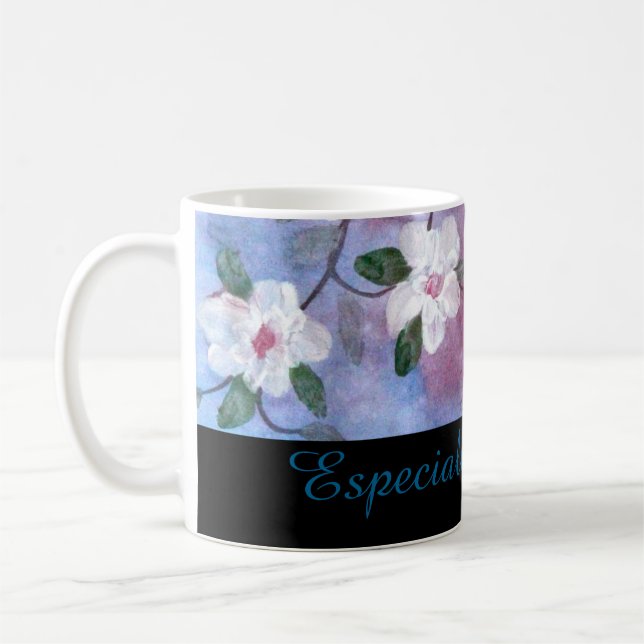 Mugg - Blommigt Black (Vänster)