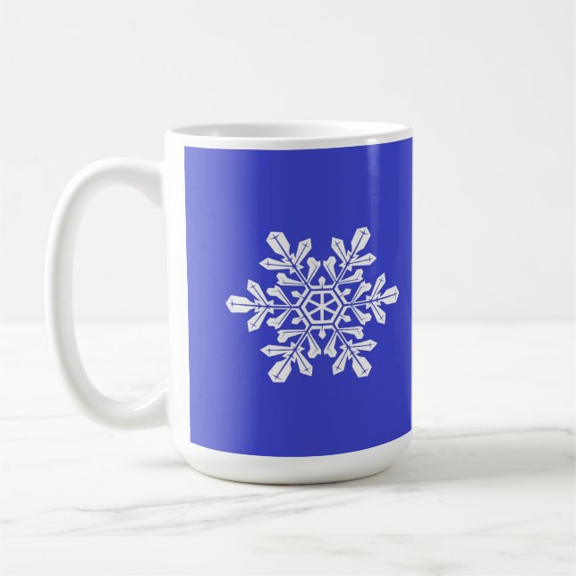 Mugg Blue Snö Flake (Vänster)