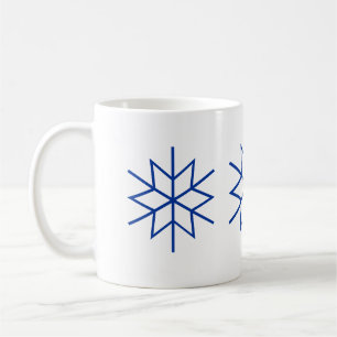Mugg - Blue Snöflingor