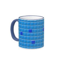 Mugg - Blue Square Mosaic (v.2)