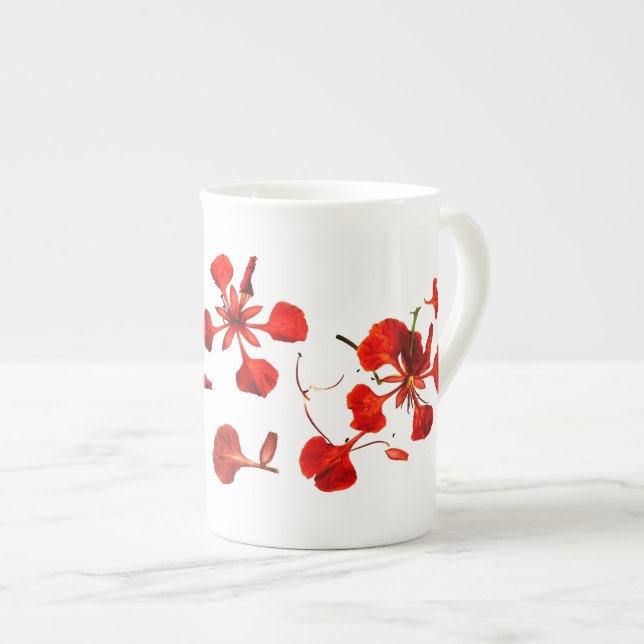 Mugg Bone China Royal Poinciana Benporslin Mugg (Framsida höger)