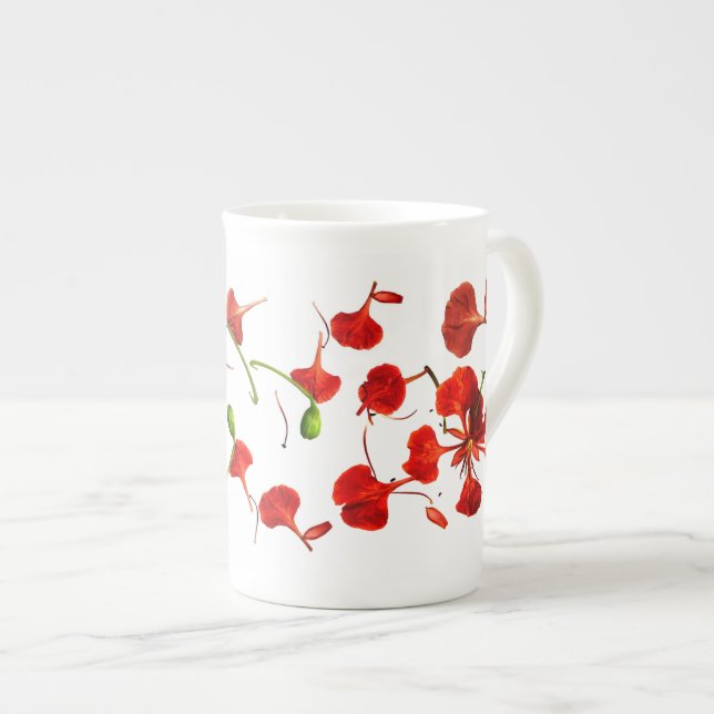Mugg Bone China Royal Poinciana Benporslin Mugg (Framsida höger)