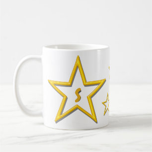 Mugg - Brev med Gult Stars