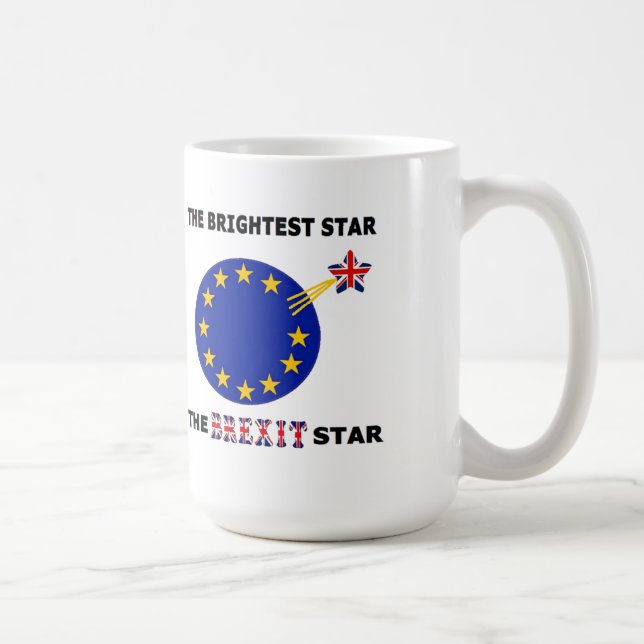 Mugg Britain the Brexit Star British Flagga (Höger)