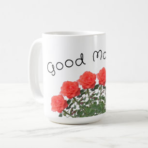 Mugg - Bukett av rosa rosor
