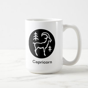 Mugg - Capricorn i cirkel