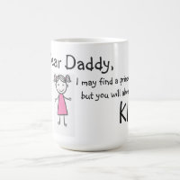 Mugg/citationstecken "kär pappa ",