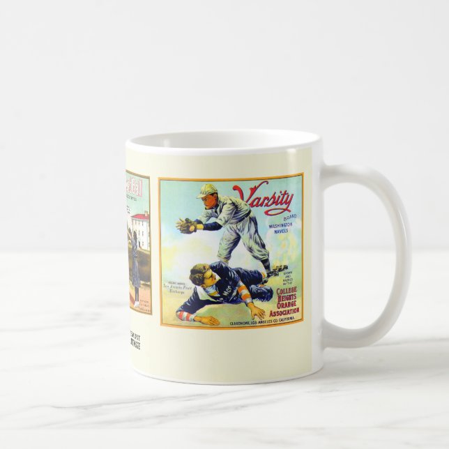 Mugg - Claremont CA - Fruit Låda-etiketter (Höger)