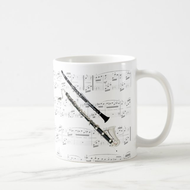 Mugg - Clarinets med lakan musik (Höger)