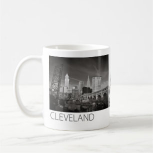 Mugg - Cleveland svart & vit #1