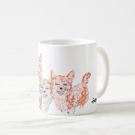 Mugg: Corgi Trio Kaffemugg