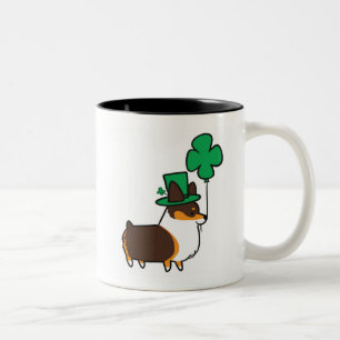 Mugg CorgiThings för Shamrock för Tri-Färg Co