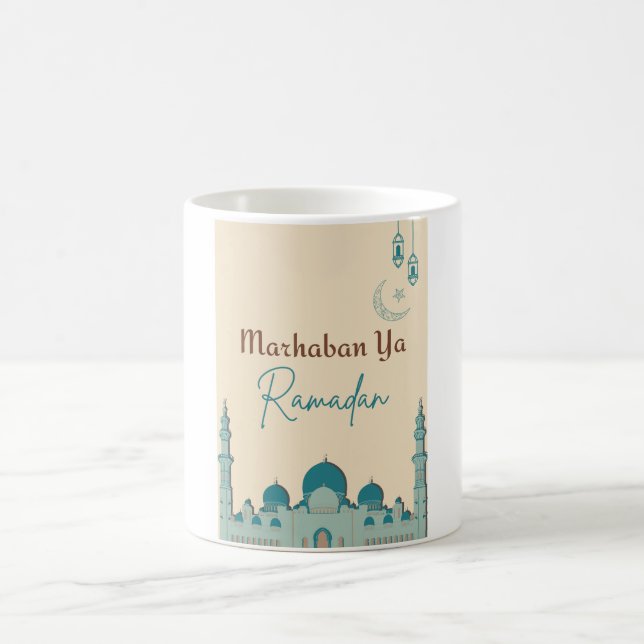 Mugg Cream Brown Marhaban Ya Ramadan (Center)