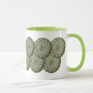 Mugg - Crochet White Spiral på Grönten