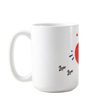 Mugg Cute Heart Kärlek Valentines day
