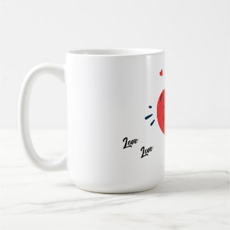 Mugg Cute Heart Kärlek Valentines day