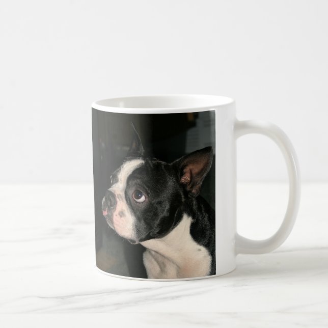 Mugg Cutie för kaffe för Boston Terrierhallon (Höger)