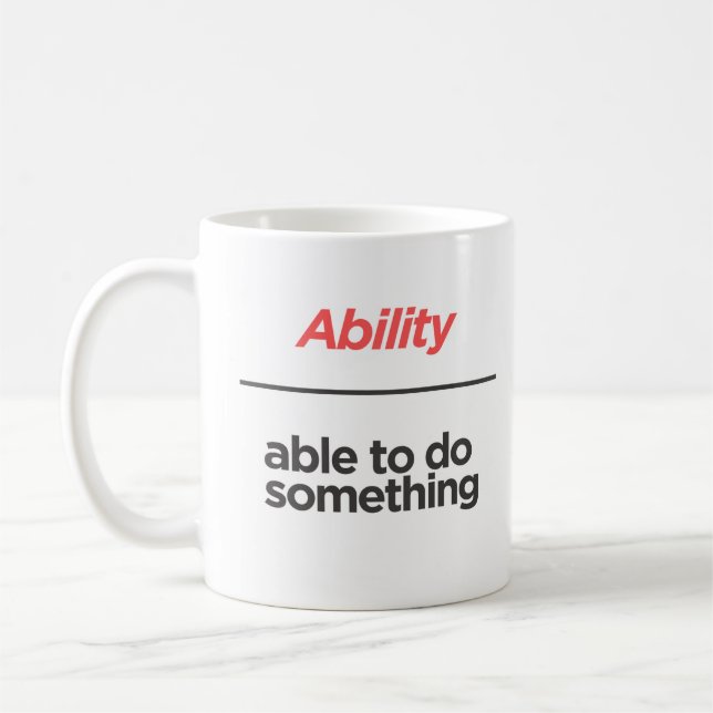 Mugg - Definiera förmåga (Vänster)