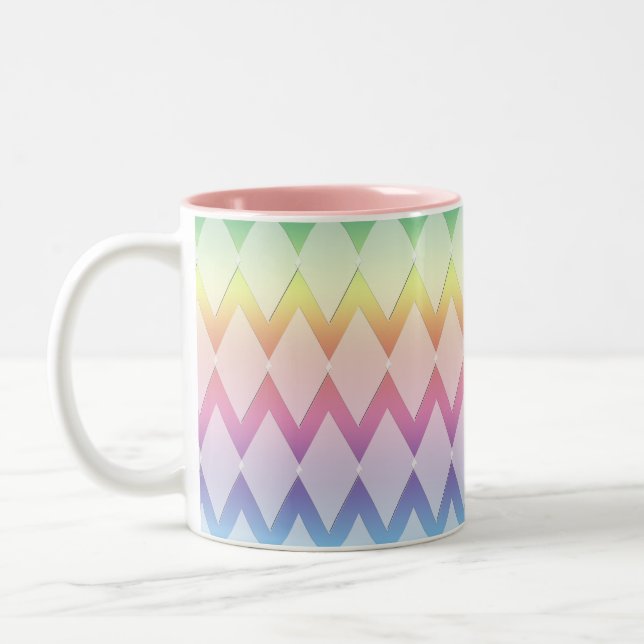 Mugg - Diamond Mönster på Rainbow Färg (Vänster)