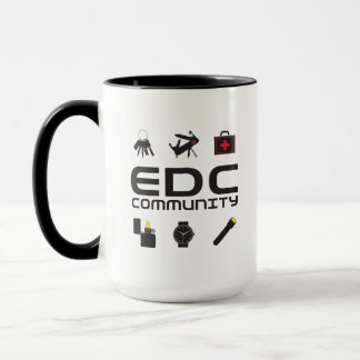 Mugg - EDCC-logotyp i svart w/färger
