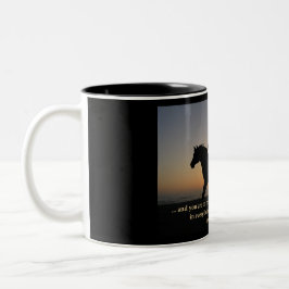 Mugg eller kopp för solnedgångrittkaffe