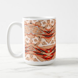 Mugg, en sömlös multifärgad utan mönster kaffemugg