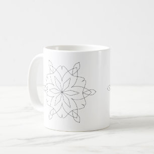 Mugg - Enkla Mandalas att Färglägga