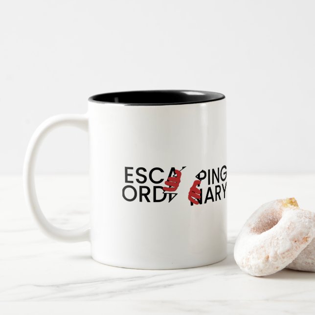 mugg - Escaping Ordinary - Liv Extraordinär (Med munk)