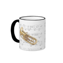 Mugg - Euphonium med notblad