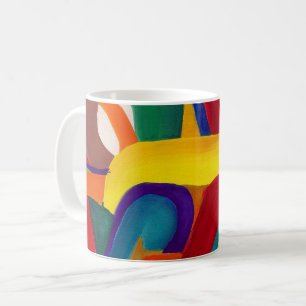 Mugg färgad Abstrakt av Alicia McDaniel Fine Art
