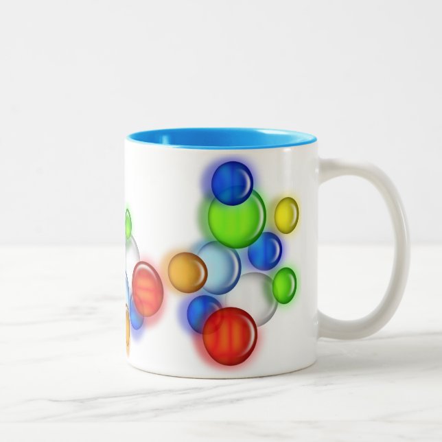 Mugg - Färgad Bubbles (Höger)