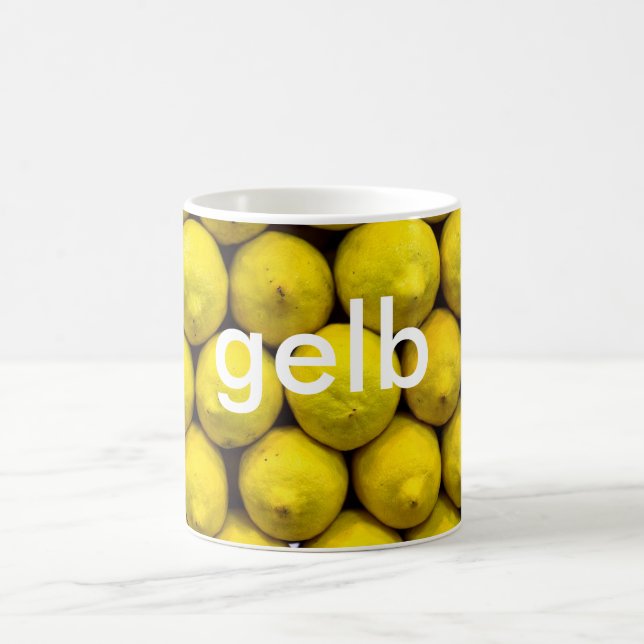 mugg: färgtyskgult (gelb) kaffemugg (Center)