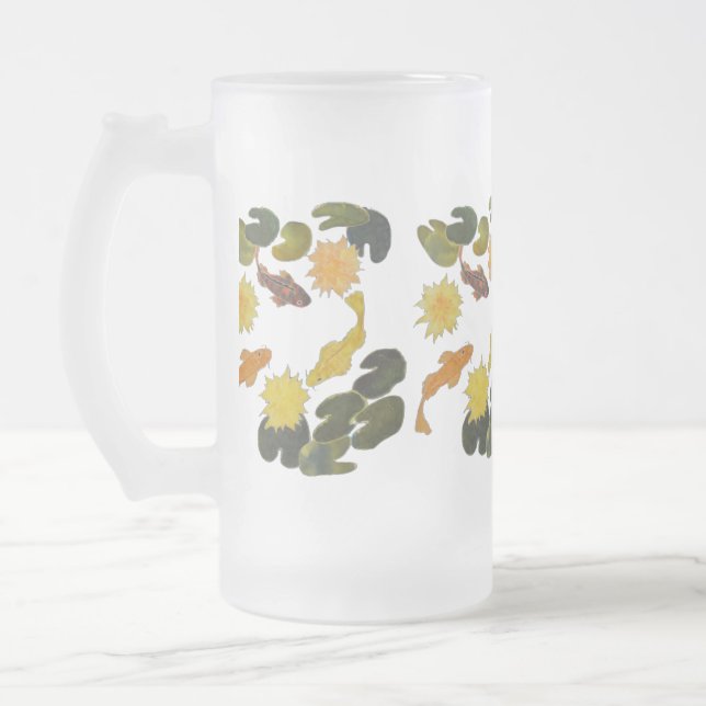 Mugg - fisksimning i dammen (Vänster)