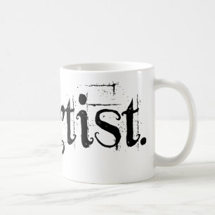 mugg för 11 uns "konstnär" vit