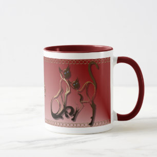 Mugg för 2 Siamese kattungar