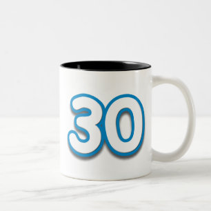 Mugg för 30 år födelsedag- eller årsdagSim